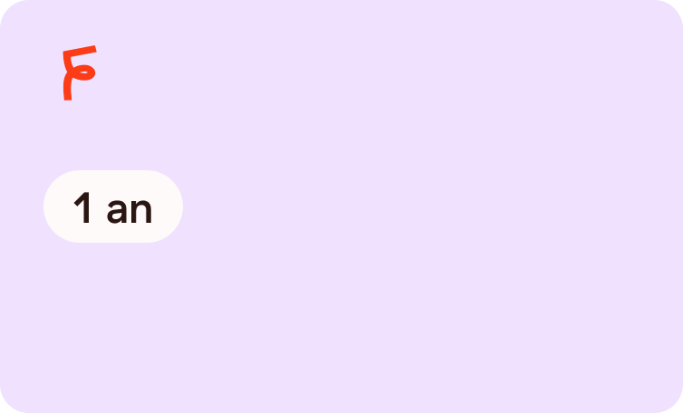 1 an